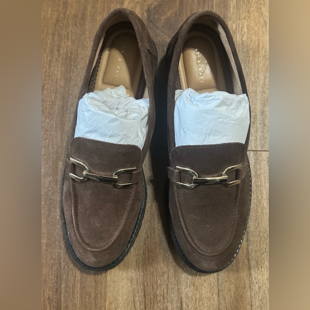 Kelly & Katie Brown Suede Loafers